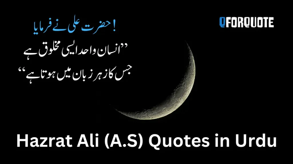 Hazrat Ali Quotes in Urdu